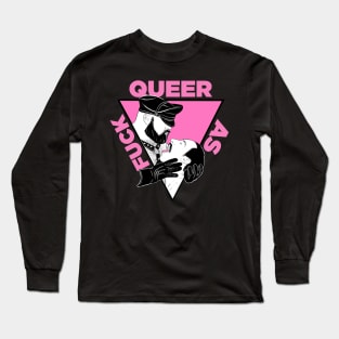 Queer AF - pink Long Sleeve T-Shirt